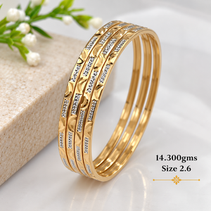 Bracelet en or 24 carats, 14,30 grammes, bracelet en or fantaisie fait main pour femmes, pour mariage, bijoux indiens traditionnels - Product Image 3