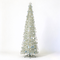 Nouvelle conception, arbre de Noël artificiel de 150 cm (5 pieds), arbre décoratif pour vitrine de magasin, décoration de la maison
