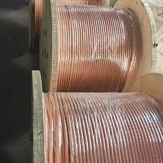 Custom Wholesale Cheap 35mm2 Ground Rod Conductor Cable Bare Copper Clad Steel Electric Stranded Ground Wire