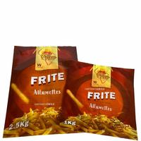 Sacs d'emballage en plastique personnalisables de qualité alimentaire 12,5 kg pour frites surgelées, filets de poulet, boulettes, pain, crème glacée