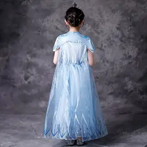 Cosplay Party Kleid Up Prinzessin Halloween Märchenprinzessin Kinder Fancy Kleid 2 Elsa anna Mode Mädchen Kostüm Gefrorenes Kleid