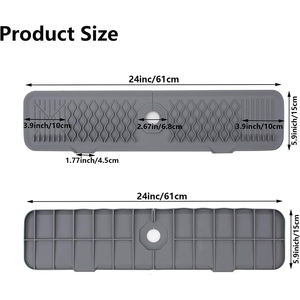 Facile da pulire rubinetto in Silicone tappetino gocciolatore vassoio <span class=keywords><strong>lavello</strong></span> accessori controsoffitto proteggere tappetino per cucina bagno lavandino - Product Image 2