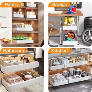 Mở rộng Pull-out Tủ hộp lưu trữ với chất kết dính Nano hai mặt băng và mở rộng Pull-out kệ - Product Image 3
