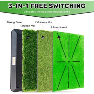 Tappetini da Golf sostituibili attrezzatura da allenamento con Feedback istantaneo sul percorso di oscillazione da Golf attrezzatura da Golf 3-in-1 - Product Image 4