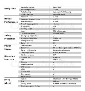 <span class=keywords><strong>Robot</strong></span> AGV móvil automático, manipulador móvil colaborativo para transporte de fábrica - Product Image 3