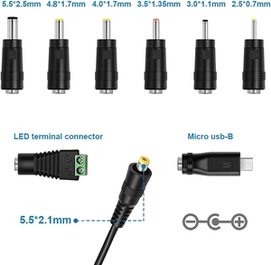 30W Universal Power Supply 3V-12V Adjustable AC DC Adapter Multi-Voltage <b>Switching</b> Charger with <b>USB</b> Port for Home Electronics - Product Image 3