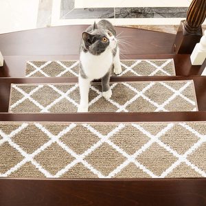 Marches d'<span class=keywords><strong>escalier</strong></span> en <span class=keywords><strong>tapis</strong></span> antidérapant modernes <span class=keywords><strong>pour</strong></span> l'intérieur, auto-adhésives, installation facile, adaptées aux animaux domestiques et aux enfants, antimicrobiennes - Product Image 2