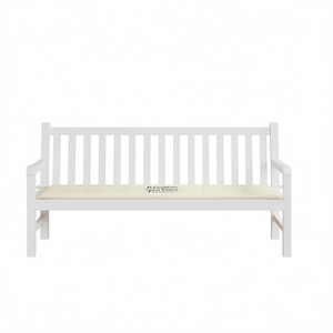 Cuscino per panca da esterno in tessuto Oxford color crema, 70,9 x 19,7 pollici, sfoderabile e lavabile - Product Image 1