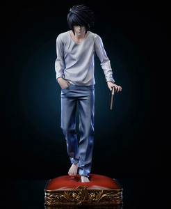Statua Manga <span class=keywords><strong>Death</strong></span> <span class=keywords><strong>Note</strong></span> <span class=keywords><strong>L</strong></span> Lawliet 30CM con Due Mani Intercambiabili, Modellino da Collezione in PVC, Figura Anime, Giocattolo Regalo - Product Image 3