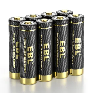 Piles AA rechargeables EBL haute capacité améliorées 1.2V 2800mAh NIMH AA Battery Double A Battery