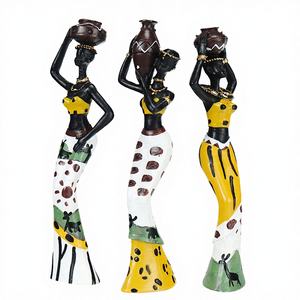 Figura Decorativa Personalizada de Resina Pintada a Mano, Estilo Retro Africano Exótico, Personaje de Película/TV, Ecológica, para Decoración de Sala de Estar, Hecha en China - Product Image 4