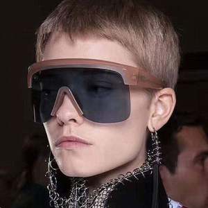 Gafas de Sol Grandes de una Sola Pieza Coloridas de Moda 2019, Gafas de Sol de Protección para Mujer, Color Rojo - Product Image 1