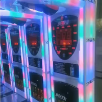 Machine d'arcade de boxe commerciale personnalisée, jeu de frappe électronique à monnayeur, machine de test de force en métal, acrylique et plastique