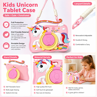 Tablette pour enfants super pas chère, 7 pouces, 12+256 Go, Android 13, 5800 mAh, WiFi, jouet éducatif pour enfants, jeu de dessins animés, 3 couleurs