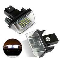 Otnhaee Nouvelle version améliorée 18smd Led Lampes de plaque d'immatriculation 12v Canbus pour Citroen C3 Berlingo pour Peugeot 206 207 306 307