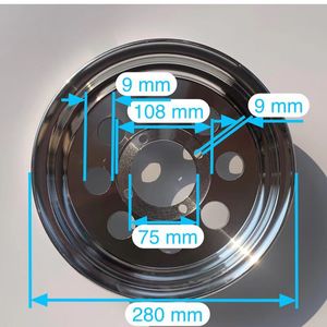 Moyeu de roue en alliage pour Monkey Bike 10 pouces jantes à vide modifiées <span class=keywords><strong>2.75</strong></span>-10 avant 3.50-10 arrière moto systèmes de carrosserie accessoires - Product Image 2
