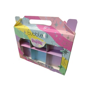 Özel baskı su geçirmez fantezi kağit kutu ambalaj pencere kabartma sünger astar ile el yapımı katlanır kutu - Product Image 3