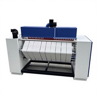 Machine à repasser à rouleaux automatique en acier inoxydable MAPLE, 220V, 2kW, largeur 1,4m, diamètre 250mm, pour hôtels et hôpitaux