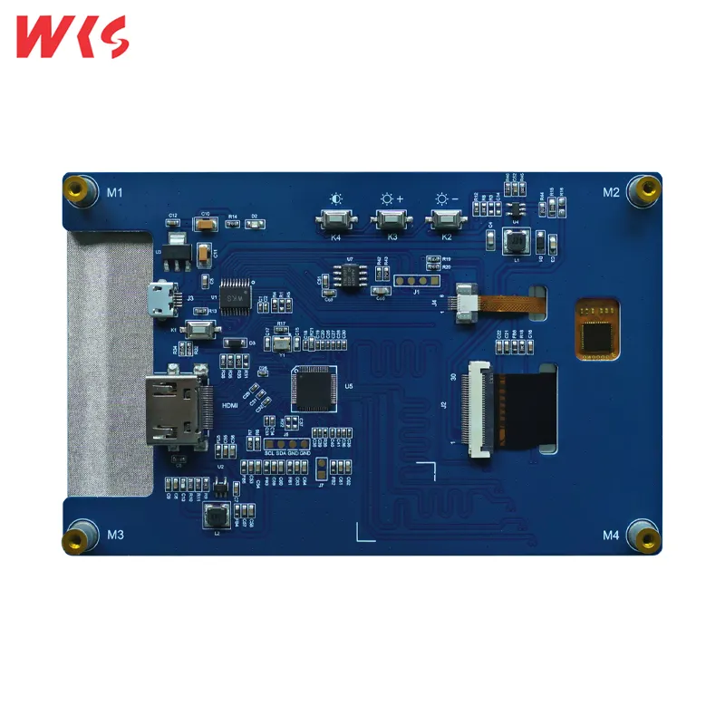 Touch screen capacitivo ad alta luminosità da 5 pollici 1280x720 LCD IPS per Raspberry Pi 3/4