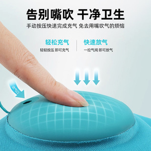 Almohada Lumbar Triangular Inflable Xfz para Viajes, Cojín de Soporte para Silla de Oficina, Respaldo con Diseño de Inflado por Presión - Product Image 2