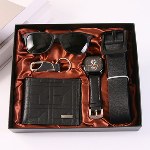 Men's Luxury Business <b>Gift</b> <b>Set</b> With Sunglasses Watch Wallet Belt Leather Accessories Valentine'S Day <b>Gift</b> Box - Product Image 1