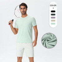 T-shirt de tennis de table à manches courtes et col rond en nylon, séchage rapide, haute qualité, pour la course à pied, les loisirs sportifs, le tennis