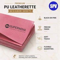 Feuilles de cuir PU rose/noir 12x24 pouces, 0,8 mm, vierges, laserables, avec adhésif, pour la gravure laser de patchs