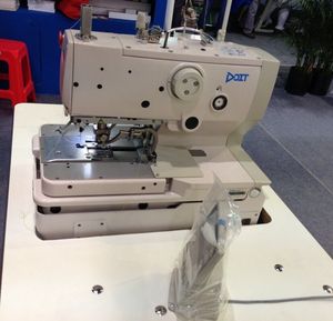 DT9820 Manual Flat-Bed Lock Stitch Single Needle New Industrial <b>Sewing</b> <b>Machine</b> with Motor High-Speed Eyelet Button Holing - Product Image 3