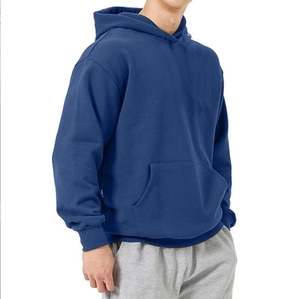 เสื้อฮู้ดดี้ผ้าฟลีซหนานุ่มพิเศษสำหรับผู้ชาย Hanes พร้อมบริการ OEM ผ้าโพลีเอสเตอร์/คอตตอนย้อมสีพื้นสำหรับเสื้อผ้า - Product Image 5