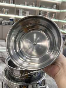 16-22cm RVS ronde soepkookpottenset, kookpotten met deksel. - Product Image 4