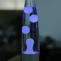 Lampe à cire LED télécommandée à changement de couleur, lampe à lave volcanique de 14 pouces, lumière décorative créative, lumière ambiante 220V
