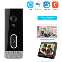 Sonnette vidéo intelligente LEDEAST DDV-205 Tuya pour la sécurité domestique, caméra de sonnette intelligente Wifi, interrupteur de sonnette sans fil, batterie rechargeable