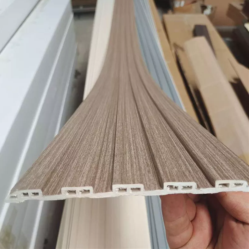 15cmx9mm Interior WPC Wall Panel 16.5cmx2.5cm Waterproof Fluted Wall Panel