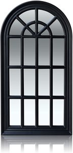 Top Classic Design Wall-Mounted Mirror Modern Style <strong>Window</strong> for Living Room Hallway Home Panel Decor Made of Plastic - Product Image 2