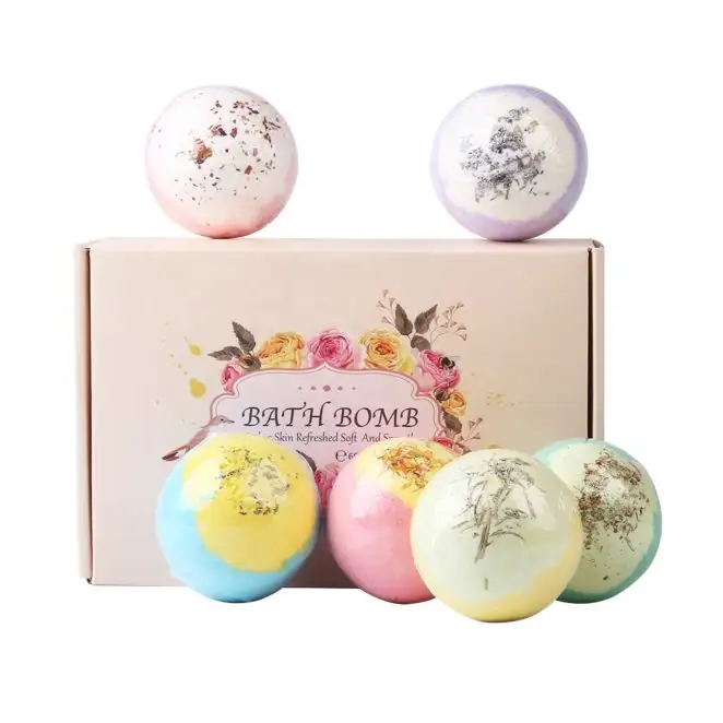 Groothandel Luxe Custom Gedrukt Cosmetische Spa Zeep Bubble Bad Bom Geschenkdozen Voor Bad Bommen Set Verpakking Mailing Verzending