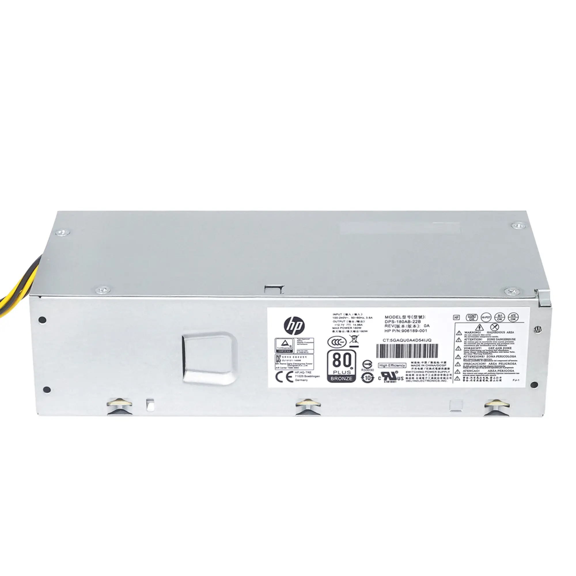 HP ProDesk 400 G4 SFF 6 4pin 110v220v入力PSU DPS-180AB-22B 906189-00用の真新しい製品180Wpc電源
