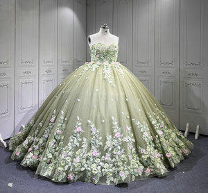 Mumuleo Sage Green Quinceanera Robes Vestidos De 15 De Xv Aos Quince 2025 Quinceaera Ball Gowns Vestidos Para 16 Aos - Product Image 3