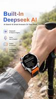 Jam Tangan Pintar GPS Sport Bulat 2026 Pria, Panggilan BT, Altimeter, Kompas, Android Smartwatch, Terjemahan AI, Tampilan Jam Video Kustom