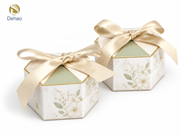 Boîte cadeau hexagonale personnalisée avec logo, pliable, en carton rigide, emballage de luxe pour cosmétiques et parfums