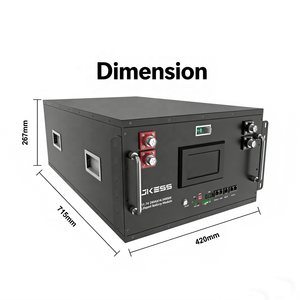Boîtier de batterie LiFePO4 48V 280Ah pour kits de stockage d'énergie solaire DIY, avec BMS JK V19 200A et écran 4,3 pouces - Product Image 2