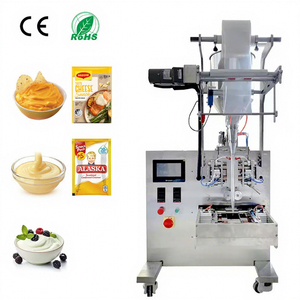Machine d'emballage de ketchup certifiée CE, machine d'emballage de sachets de sauce, machine d'emballage de jus avec capteur de marquage couleur - Product Image 1