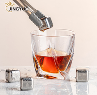 Entrepôt aux États-Unis en stock Barware 280ml Verre à whisky de roche torsadé à l'ancienne pour boire du scotch Cocktail Rhum Vodka Liqueur