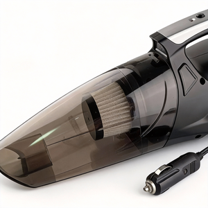 Aspirateur de voiture 12V efficace avec compresseur d'air numérique et lampe LED, idéal pour les chauffeurs de VTC et les voyageurs nocturnes - Product Image 6