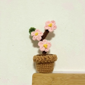 Mini Fiori in Lana Lavorati a Maglia Girasole Tulipano Rosa Margherita Decorazione Casa Regali all'Uncinetto per Pasqua Festa della Mamma San Valentino Laurea - Product Image 4