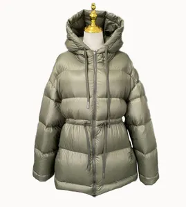 Offre Spéciale extérieur imperméable en duvet d'oie vestes d'hiver longues vestes pour femmes bulle bouffant manteau matelassé
