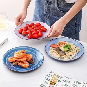 Platos de Cerámica Personalizados, Plato de Porcelana para Servir Ensaladas, Postres, Pizza, Carne, Pasta, Juego de Platos Aptos para Lavavajillas y Microondas - Product Image 5