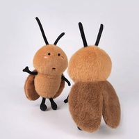 Nouveaux produits en peluche super doux brodés en coton PP, en gros, personnalisés, en forme de cafard, mignons et kawaii