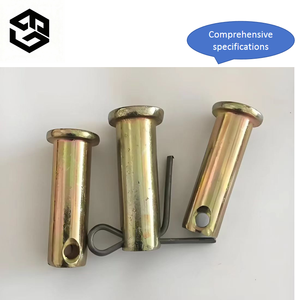 Goupille de positionnement à tête plate de 6mm de diamètre finition noire/brillante avec trou - Product Image 3