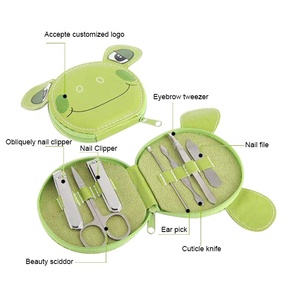 Ensemble de 7 ciseaux à ongles, accessoires de manucure, personnalisable, avec LOGO d'animal, cadeaux promotionnels, vente en gros - Product Image 2