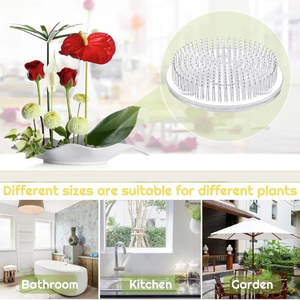 KZR Pin Frog en plastique pour Ikebana, support floral en céramique avec ventouses, outil d'arrangement transparent en plastique pour Ikebana - Product Image 5